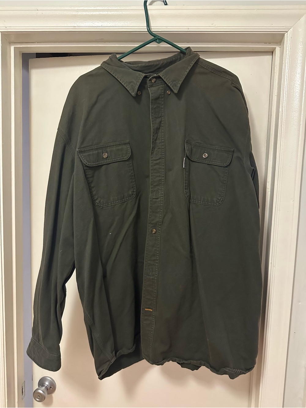 Carhartt olive Green Button-Up Utility Jacket